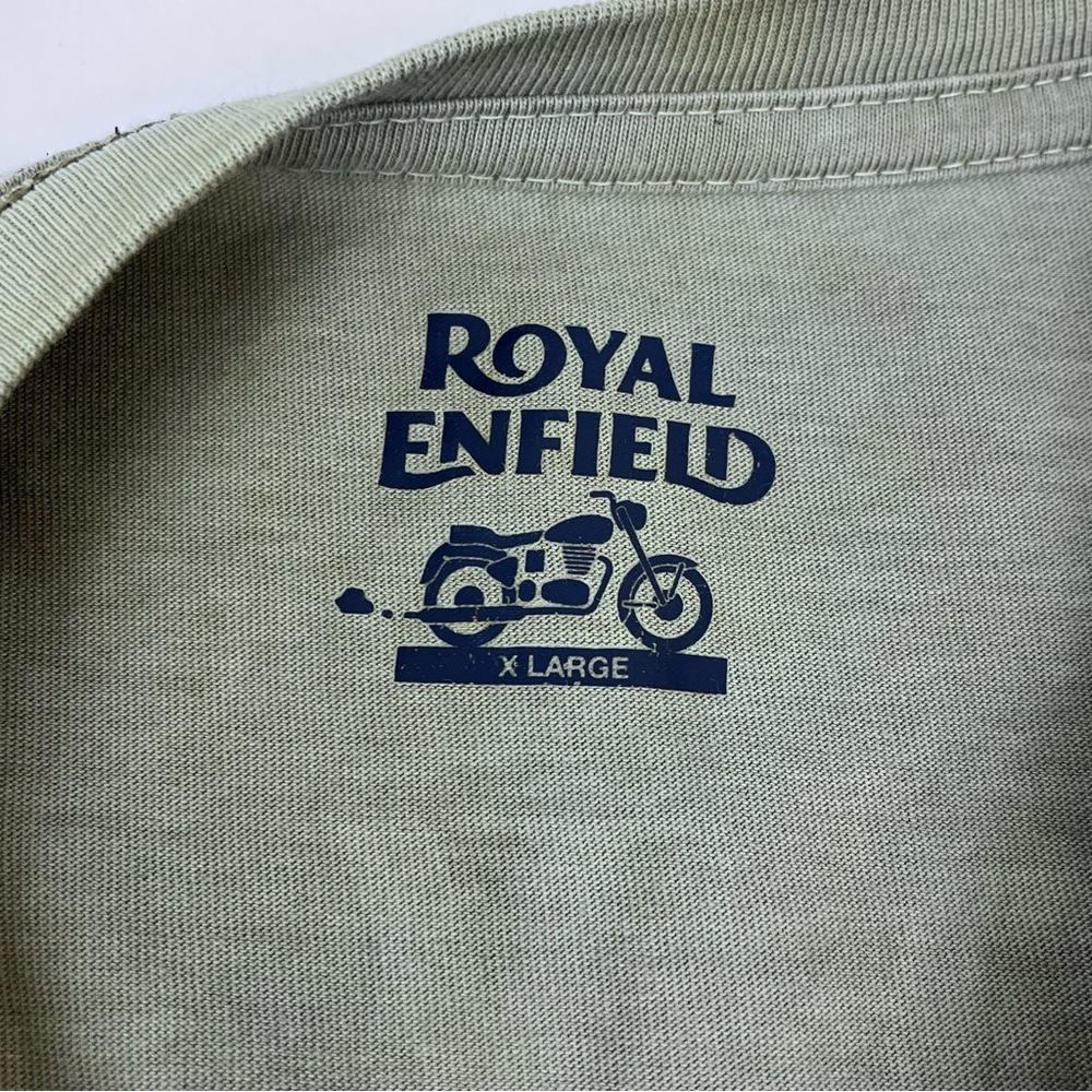 Royal Enfield Men's Cotton Doule Sided Graphic Print Tee Shirt Size XL; British - Picture 10 of 13